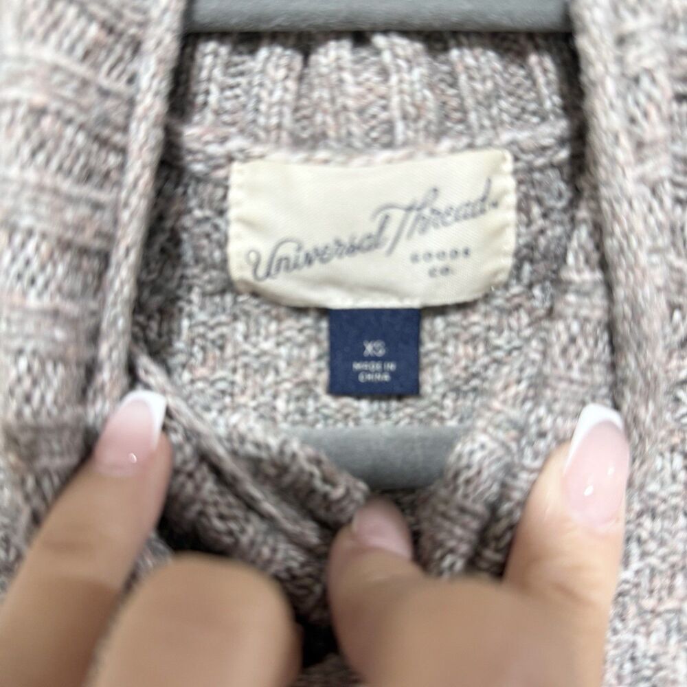 Universal Thread Mockneck Gray Brown Sweater Dress Size XSMALL - Picture 2 of 4